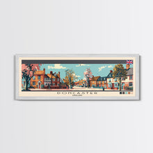 Load image into Gallery viewer, Doncaster, England Panoramic Canvas Print, Doncaster, England Painting, England Art, Doncaster Travel Poster, Travel Art, Guest Room Painting
