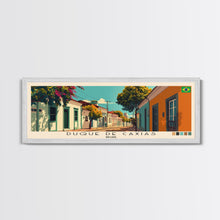 Load image into Gallery viewer, Duque de Caxias, Brazil Panoramic Canvas Print, Duque de Caxias, Brazil Painting, Brazil Art, Duque de Caxias Travel Poster, Travel Art, Housewarming Gift
