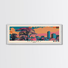 Load image into Gallery viewer, Eldoret, Kenya Panoramic Canvas Print, Eldoret, Kenya Painting, Kenya Art, Eldoret Travel Poster, Travel Art, Guest Room Painting
