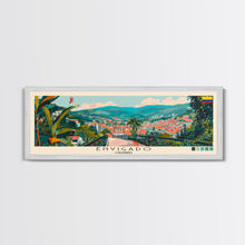 Load image into Gallery viewer, Envigado, Colombia Panoramic Canvas Print, Envigado, Colombia Painting, Colombia Art, Envigado Travel Poster, Travel Art, Guest Room Painting
