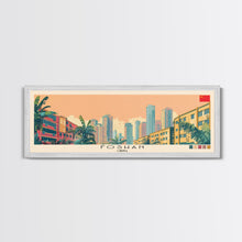 Load image into Gallery viewer, Foshan, China Panoramic Canvas Print, Foshan, China Painting, China Art, Foshan Travel Poster, Travel Art, Vacation Gift

