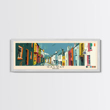 Carregar imagem no visualizador da galeria, Galway, Ireland Panoramic Canvas Print, Galway, Ireland Painting, Ireland Art, Galway Travel Poster, Travel Art, Housewarming Gift
