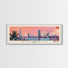 Cargar imagen en el visor de la galería, Ho Chi Minh City, Vietnam Panoramic Canvas Print, Ho Chi Minh City, Vietnam Painting, Vietnam Art, Ho Chi Minh City Travel Poster, Travel Art, Housewarming Gift
