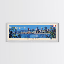 Carregar imagem no visualizador da galeria, Montreal, Canada Panoramic Canvas Print, Montreal, Canada Painting, Canada Art, Montreal Travel Poster, Travel Art, Guest Room Painting
