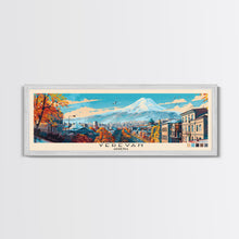 Load image into Gallery viewer, Yerevan, Armenia Panoramic Canvas Print, Yerevan, Armenia Painting, Armenia Art, Yerevan Travel Poster, Travel Art, Guest Room Painting
