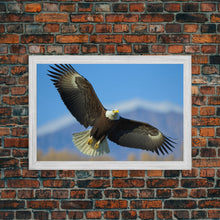Load image into Gallery viewer, Eagle in a Mountain Clouds Canvas Wall Art Design, Framed Canvas Print Decor for Home &amp; Office Decoration, CANVAS READY to Hang
