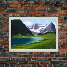 Carregar imagem no visualizador da galeria, Calm and Serene Landscape Painting, Framed Canvas  Print, Canvas Art, Framed wall decor, living room wall art
