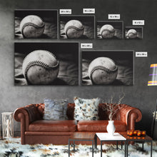 Load image into Gallery viewer, Framed Baseball Print, Black and White Baseball Picture, Sports Wall Decor, Boys Room Wall Decor, Baseball Player Gift, Baseball Nursery Art
