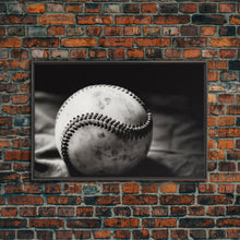Load image into Gallery viewer, Framed Baseball Print, Black and White Baseball Picture, Sports Wall Decor, Boys Room Wall Decor, Baseball Player Gift, Baseball Nursery Art
