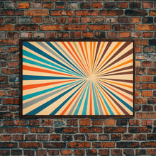 Carregar imagem no visualizador da galeria, Mid Century Modern Art - Panoramic Canvas Print - Retro Loft Art - Large Wall Art Painting - Geometric Abstract Art - MCM Art
