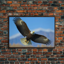 Load image into Gallery viewer, Eagle in a Mountain Clouds Canvas Wall Art Design, Framed Canvas Print Decor for Home &amp; Office Decoration, CANVAS READY to Hang
