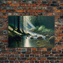 Cargar imagen en el visor de la galería, Colorful Watercolor Art, Framed Canvas Print, unique wall art, framed wall art, Landscape watercolor
