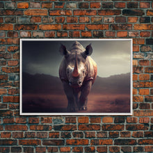 Load image into Gallery viewer, Desert Rhinoceros Animal Nature Ivory Tusk Fine Art Print, Wall Decor, Wall Poster, Wall Art Print

