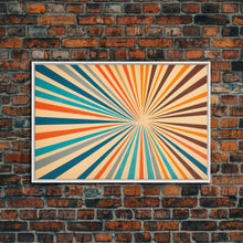 Carregar imagem no visualizador da galeria, Mid Century Modern Art - Panoramic Canvas Print - Retro Loft Art - Large Wall Art Painting - Geometric Abstract Art - MCM Art
