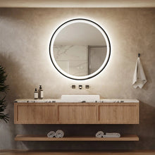 Carregar imagem no visualizador da galeria, 4 in 1 Blacklit Framed Round LED Bathroom Mirror
