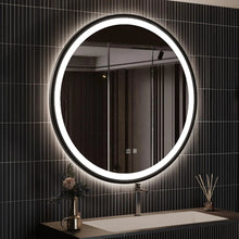 Carregar imagem no visualizador da galeria, 4 in 1 Blacklit Framed Round LED Bathroom Mirror
