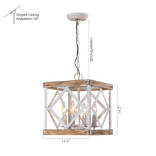 Cargar imagen en el visor de la galería, 4-Light Farmhouse White Pendant Lighting
