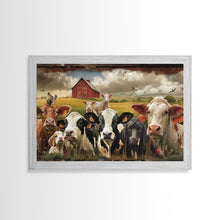 Carregar imagem no visualizador da galeria, Cute Farmhouse Animal Print, Window Art, Wall Art, Home Decor, Wall Decor, Cute Farmhouse Kitsch Living Room Art
