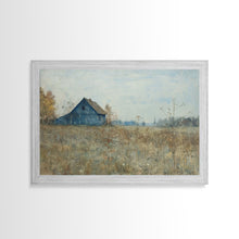 Carregar imagem no visualizador da galeria, Beautiful Folk Art Canvas, Primitive / Rustic Wall Art, Old Barn Original Art Painting, Kitchen Or Living Room Rustic Decor
