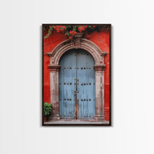 Cargar imagen en el visor de la galería, Change1 Indian Wall Art, Colorful Indian Doors, Framed Canvas Print, Painting Print, Traditional Hindu Architecture, Ready To Hang
