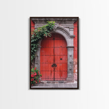 Cargar imagen en el visor de la galería, Change3 Indian Wall Art, Colorful Indian Doors, Framed Canvas Print, Painting Print, Traditional Hindu Architecture, Ready To Hang
