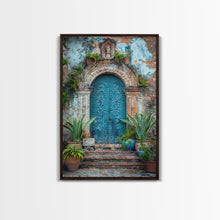 Cargar imagen en el visor de la galería, Change324 Mexican Wall Art, Framed Canvas Print, Old Town Mexico Architecture Wall Art, Framed Art
