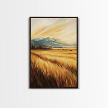 Load image into Gallery viewer, Cowboys Riding into the Sunset Framed Canvas Print, Dramatic Landscape with Riders Open Sky, Perfect Western Wall Art Fall Rustic Home Decor
