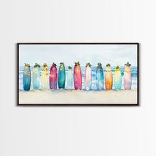 Cargar imagen en el visor de la galería, Christmas beach art, tropical Christmas decor, canvas print, Christmas wall art, beach Christmas decor, holiday wall art
