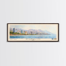 Load image into Gallery viewer, Acapulco, Chile Watercolor Beach Print, Vacation Gift, Chile Wall Art, Beach Painting, Beach Decor, Beach Painting
