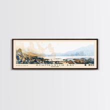 Load image into Gallery viewer, Achmelvich Bay, Scotland Watercolor Print, Vacation Gift, Scotland Wall Art, Beach Painting, Beach Decor, Large Wall Art, Wood Frame Art
