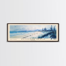 Carregar imagem no visualizador da galeria, Almonta Beach, Australia Watercolor Beach Print, Vacation Gift, Australia Wall Art, Framed Canvas Print, Framed Beach Painting

