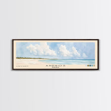 Carregar imagem no visualizador da galeria, Andros, Bahamas Watercolor Beach Print, Vacation Gift, Bahamas Wall Art, Framed Canvas Print, Framed Beach Painting
