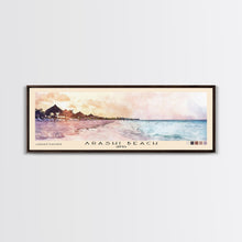 Carregar imagem no visualizador da galeria, Arashi Beach, Aruba Watercolor Beach Print, Vacation Gift, Aruba Wall Art, Framed Canvas Print, Framed Beach Painting
