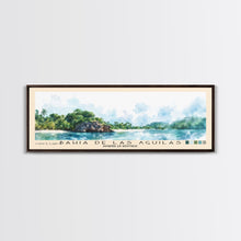 Carregar imagem no visualizador da galeria, Bahia de Las Aguilas, Dominican Republic Watercolor Beach Print, Vacation Gift, Dominican Republic Wall Art, Framed Canvas Print, Framed Beach Painting
