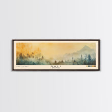Load image into Gallery viewer, Bali, Indonesia Watercolor Print, Vacation Gift, Indonesia Wall Art, Beach Painting, Beach Decor, Large Wall Art, Wood Frame Art
