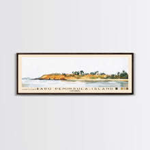 Load image into Gallery viewer, Barú Peninsula-Island, Colombia Watercolor Beach Print, Vacation Gift, Colombia Wall Art, Beach Painting, Beach Decor, Beach Painting
