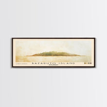Load image into Gallery viewer, Bazaruto Island, Mozambique Watercolor Beach Print, Vacation Gift, Mozambique Wall Art, Beach Painting, Beach Decor, Beach Painting
