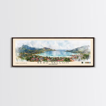 Load image into Gallery viewer, Beau Vallon, Seychelles Watercolor Beach Print, Vacation Gift, Seychelles Wall Art, Beach Painting, Beach Decor, Beach Painting
