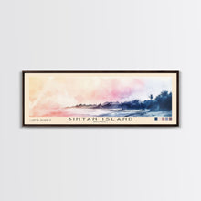 Cargar imagen en el visor de la galería, Bintan Island, Indonesia Watercolor Beach Print, Vacation Gift, Indonesia Wall Art, Framed Canvas Print, Framed Beach Painting
