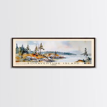 Load image into Gallery viewer, Bonaventure Island, Canada Watercolor Beach Print, Vacation Gift, Canada Wall Art, Beach Painting, Beach Decor, Beach Painting
