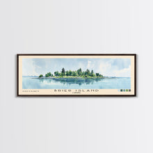 Carregar imagem no visualizador da galeria, Brier Island, Canada Watercolor Beach Print, Vacation Gift, Canada Wall Art, Framed Canvas Print, Framed Beach Painting
