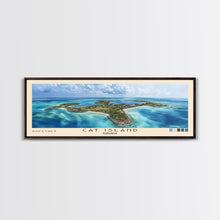 Cargar imagen en el visor de la galería, Cat Island, Bahamas Watercolor Beach Print, Vacation Gift, Bahamas Wall Art, Framed Canvas Print, Framed Beach Painting
