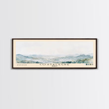 Load image into Gallery viewer, Costalegre, Mexico Watercolor Print, Vacation Gift, Mexico Wall Art, Beach Painting, Beach Decor, Large Wall Art, Wood Frame Art
