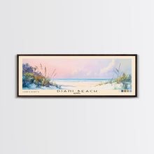 Load image into Gallery viewer, Diani Beach, Kenya Watercolor Beach Print, Vacation Gift, Kenya Wall Art, Framed Canvas Print, Framed Beach Painting
