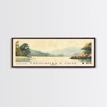 Load image into Gallery viewer, Frenchman’s Cove, Jamaica Watercolor Print, Vacation Gift, Jamaica Wall Art, Beach Painting, Beach Decor, Large Wall Art, Wood Frame Art
