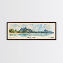 Load image into Gallery viewer, Gris Gris, Mauritius Watercolor Beach Print, Vacation Gift, Mauritius Wall Art, Beach Painting, Beach Decor, Beach Painting
