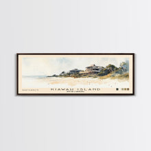 Cargar imagen en el visor de la galería, Kiawah Island, South Carolina Watercolor Print, Vacation Gift, South Carolina Wall Art, Beach Painting, Beach Decor, Large Wall Art, Wood Frame Art
