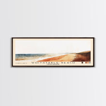 Load image into Gallery viewer, Whitstable beach, United Kingdom Watercolor Beach Print, Vacation Gift, United Kingdom Wall Art, Beach Painting, Beach Decor, Beach Painting
