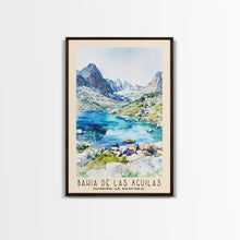 Carregar imagem no visualizador da galeria, Bahia de Las Aguilas, Dominican Republic Watercolor Beach Print, Vacation Gift, Dominican Republic Wall Art, Framed Canvas Print, Framed Beach Painting
