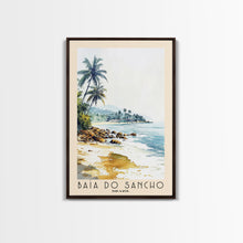 Load image into Gallery viewer, Baía do Sancho, Brazil Watercolor Beach Print, Vacation Gift, Brazil Wall Art, Beach Painting, Beach Decor, Beach Painting

